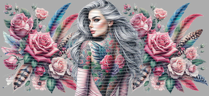 16oz Sunflower Girl-SU-444